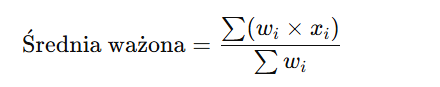 Średnia Ważona